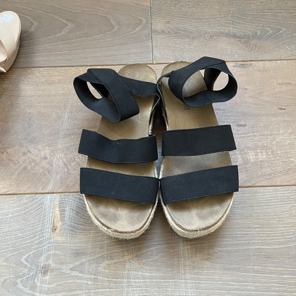 COPY - Black Platform Sandals W 7.5 - Picture 3 of 3